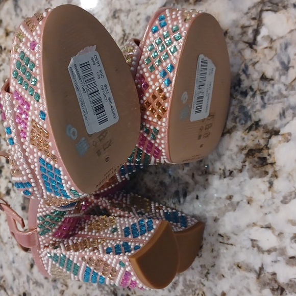 Kurt Geiger London Kensington Glitz Rainbow Rhinestone Platform Sandals NEW EU39 - Picture 10 of 10